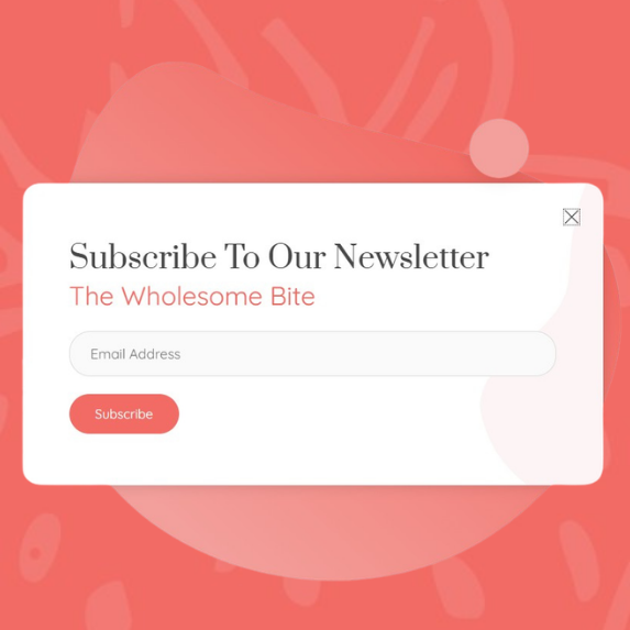 Nutrition advice, hacks, snacks sign up the wholesome effect pm