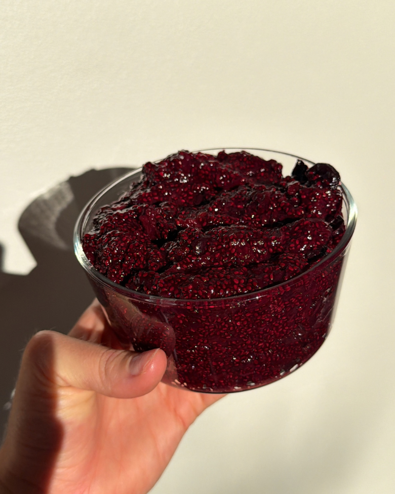 high fibre mixed Berry Chia Seed Jam